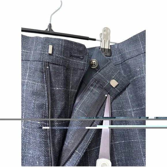 Bonobos Glen Plaid Windowpane Wool Blend Suit Dress Pant Mens 35x30 Athletic Fit - Picture 8 of 9